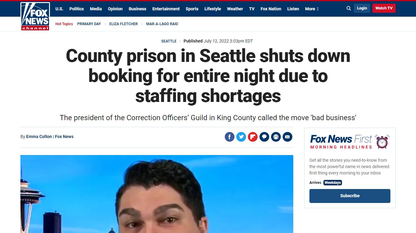 County prison in Seattle shuts down booking for entire night due to ...